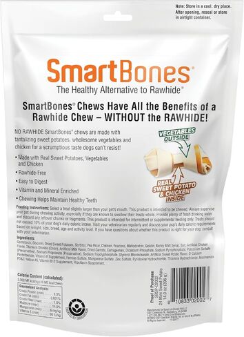 SmartBones Mini Chews with Real Sweet Potato 32 Count, Rawhide-Free Chews for Dogs in Saudi Arabia