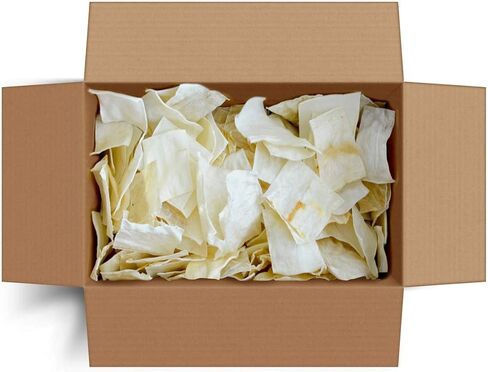 Beef Rawhide Chips for Dogs, Single-Ingredient USA Rawhide Chews (1 lb), All-Natural Collagen, Born, Raised and Made in USA in Saudi Arabia