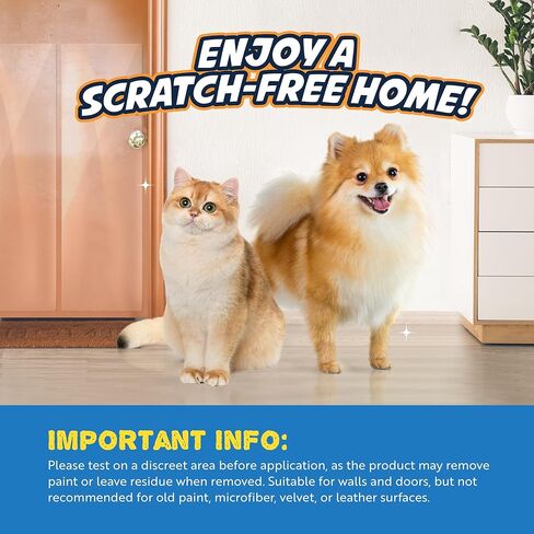 Panther Armor 3 حزمة الباب واقي من خدش الكلب - 3 × 40 "× 8.2" Cat Scratch Door Frame Protector Anti Dog Scratch - Door Guard Clear in Kuwait