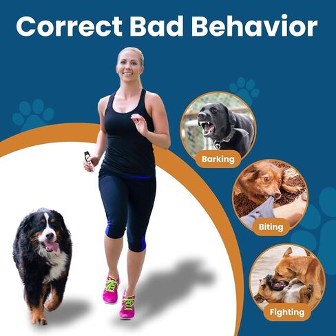 Anti Barking Device for Dogs - Barks No More with ultrasonic Dog bark Deterrent, VF Technology Dog Behavior Correction Device, Triple Modes Dog Trainer Sound (White & Black) in Saudi Arabia