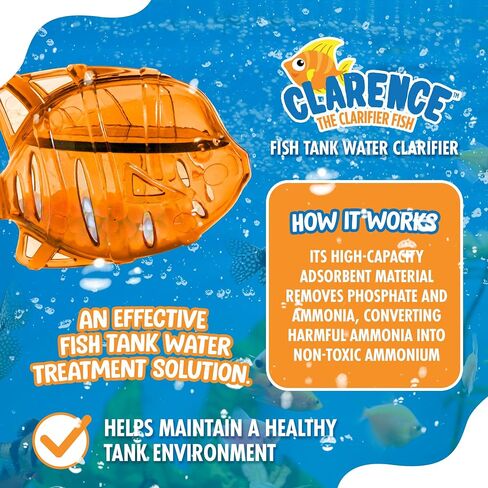 Aquarium Water Clarifier | Clear Cloudy Fish Tank Water Treatment, Safe for Freshwater & Saltwater Fish and Plants - Purple, 1 Pack in Saudi Arabia