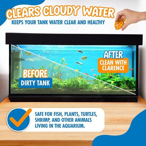 Aquarium Water Clarifier | Clear Cloudy Fish Tank Water Treatment, Safe for Freshwater & Saltwater Fish and Plants - Purple, 1 Pack in Saudi Arabia