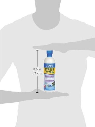 API STRESS ZYME Freshwater and Saltwater Aquarium Cleaning Solution 16-Ounce Bottle in Saudi Arabia