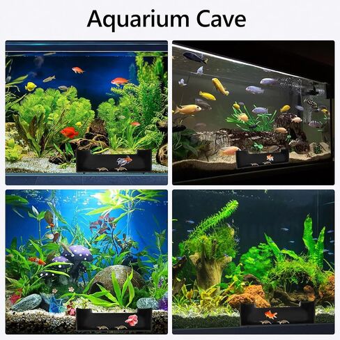 Shrimp Cave Aquarium Tunnel, Shrimp Hides for Aquarium, Corner Aquarium Cave, Corner Fish Tank Decorations, Shrimp Tank Accessories, Fish Hideout for Aquarium Decor, Fish Cave for Aquarium Hideout in Saudi Arabia
