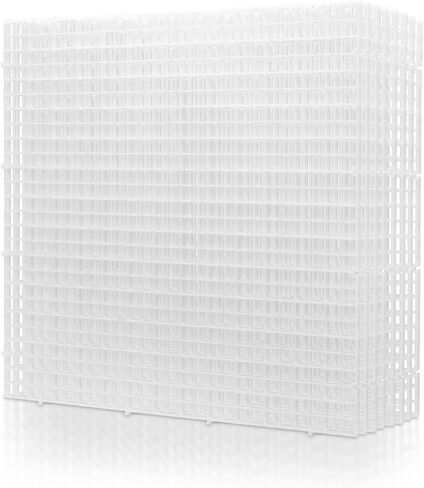 8 Pieces 5.9x11.8in (15X30cm) Aquarium Grid Plastic, Fish Tank Divider, Egg Crate for DIY Filtration and Bottom Protection in Aquascaping (Black-No Accessories) in Saudi Arabia