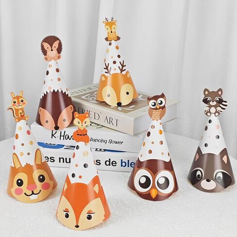 11PCS Birthday Party Cone Hats set Pom Poms 9 birthday cone hats and 2 happy birthday crowns hats for kids adults party hats Birthday Holiday Pet Family Party Deco Props in Saudi Arabia