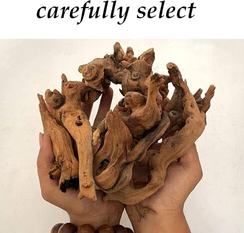 kathson Natural Aquarium Driftwood Decoration Branches Reptiles Terrarium Ornament Wood Fish Tank Habitat Decor Assorted Sizes Wood 2 PCS in Saudi Arabia