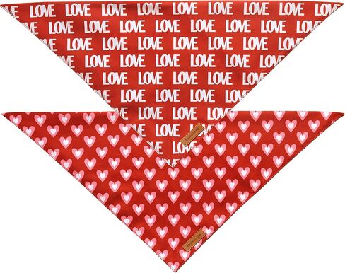 Realeaf Fall Dog Bandanas 2 Pack, Orange Plaid Pet Scarf for Boy and Girl, Premium Durable Fabric, Holiday Halloween Thanksgiving Bandana for Medium and Large Dogs (Large) in Saudi Arabia
