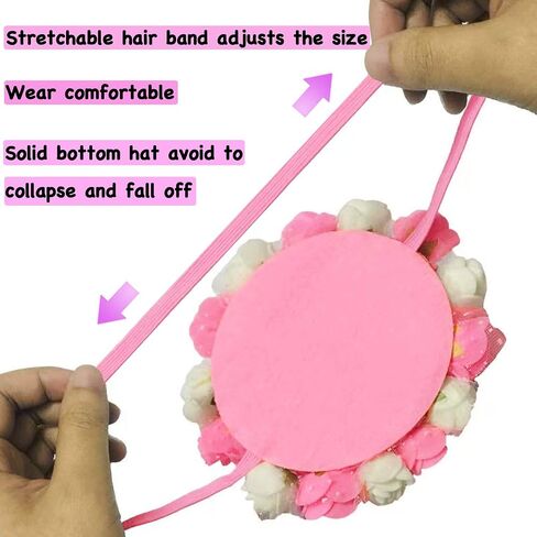 قبعة عيد ميلاد الكلب قابلة لإعادة الاستخدام القابلة لإعادة الاستخدام للكلاب القطط جرو هريرة عيد ميلاد حفلة رأس مع أرقام (وردي) in Kuwait