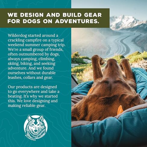 Wilderdog Dog Backpack with Built in Harness and Back-Mounted D-Ring Leash Attachment, Handle, Two Saddlebags with 4 Total Pockets, Built in Poop Bag Dispenser (Huckleberry, Large) in Saudi Arabia