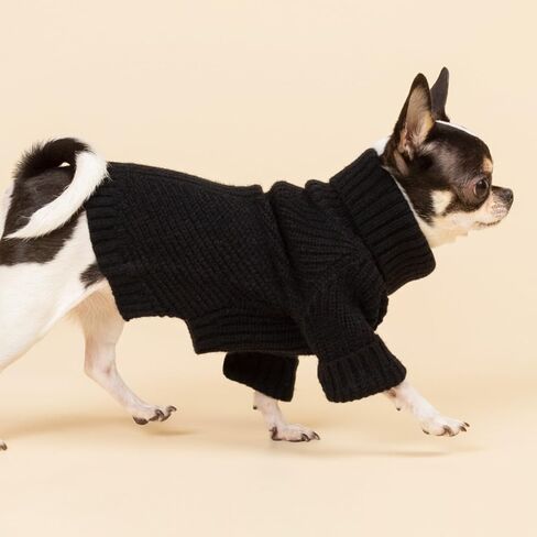 Fitwarm Thermal Knitted Dog Sweater Doggy Winter Coat Pet Clothes Doggie Turtleneck Jacket Puppy Outfits Cat Sweatsuit Sage Green Medium in Kuwait