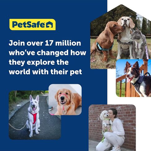 PetSafe Gentle Leader No-Pull Head Collar for Dogs, Dog Head Collar - The Ultimate Solution to Pulling, Padded Nose Loop, Quick-Snap Neck Strap, Dog Halter, Large - Black in Saudi Arabia