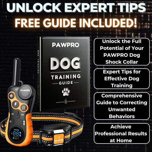 Dog Shock Collar with Remote, Unmatched 4-Mile Range, Night-Light Mode, Training Guide Included, 124 Training Levels & 4 Modes, Beep Vibration Shock, Waterproof Rechargeable, Fits All Dogs (Green) in Kuwait