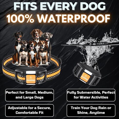 Dog Shock Collar with Remote, Unmatched 4-Mile Range, Night-Light Mode, Training Guide Included, 124 Training Levels & 4 Modes, Beep Vibration Shock, Waterproof Rechargeable, Fits All Dogs (Green) in Kuwait