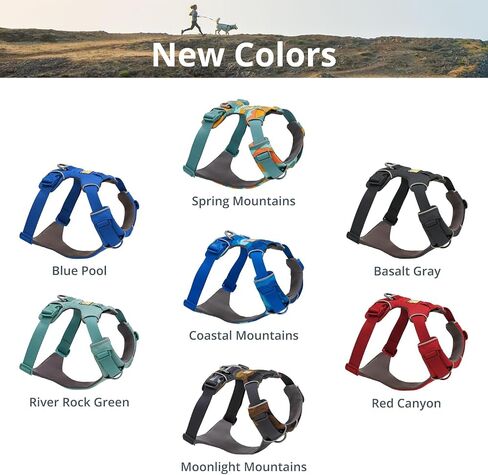Ruffwear، حزام أمامي للكلاب، حزام عاكس ومبطن للتدريب والحياة اليومية، أرجواني، مقاس صغير in Kuwait