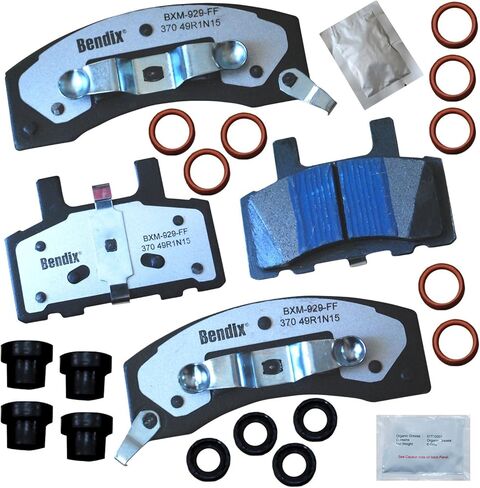 وسادات فرامل Bendix Fleet Metlok Premium شديدة التحمل لطراز/موضع محدد لسيارة Ford E-550 Super Duty، F53، F-450 Super Duty، F-550 Super Duty، E-550 Super Duty 2003، F53 - (MKD777FM) in Kuwait