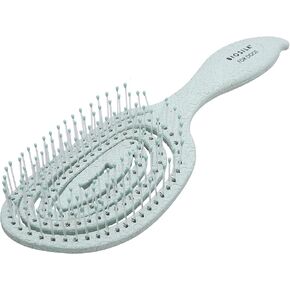 BioSilk for Pets Eco-Friendly Detangling Pin Brush for Dogs in Mint Green | Easy to Hold Ergonomic Handle Dog Brushes, Wet or Dry Dog Hair Brush, Light Blue (FF12806),Gray/Black