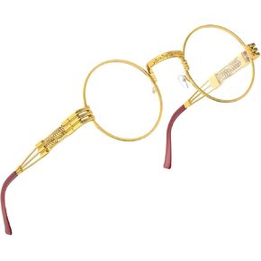 نظارات Essence Vintage Round Steampunk للرجال والنساء على شكل دائرة Lennon Hippie