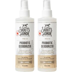 Skout's Honor Pet Deodorizer Spray- Hydrating Daily-Use with Avocado Oil & Omega-3s, Paraben & Sulfate-Free, 97% Natural, 8oz, Sunkissed Coconut