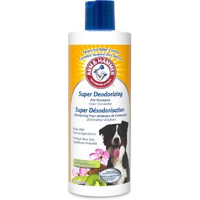 Arm & Hammer Deodorizing Dog Shampoo for Smelly Dogs & Puppies with Baking Soda - Tearless, Moisturizing Dog Shampoo for Sensitive Skin - Dog Odor Shampoo - Kiwi Blossom Scent, 20 Fl Oz