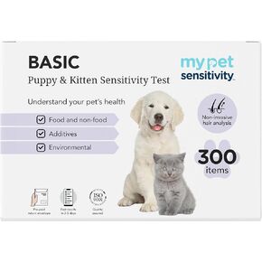 Advanced Test - at-Home Pet Test | 460 Items | Quick Results | Non-Invasive Hair Collection | Comprehensive Food, Environment, Nutrient & Mineral Analysis | All Breeds & Ages