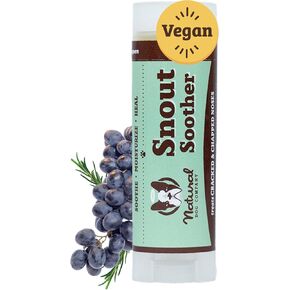 Natural Dog Company Snout Soother Balm (1 oz) for Dry, Cracked Noses, All-Natural, Lick-Safe, Soothing Nose Balm with Moisturizing Butter, Winter Nose Protection Dogs