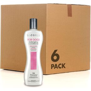 BioSilk للكلاب علاج الكلاب الكلب الكلب detangling - ترطيب شعر الكلب detangler لتخريب الشعر ، مزيل الشعر المتشابكة - لوازم الاستمالة للكلاب ، 12 أوقية