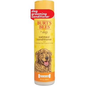 Burt's Bees for Pets Oatmeal Dog Conditioner with Colloidal Oat Flour and Honey, 95% Natural Origin Formulas, Gentle Dog Conditioner, Best Dog Conditioner for Itchy Dogs, 10 oz