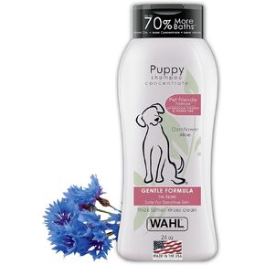 Wahl USA Gentle Puppy Shampoo for Pets – Cornflower Scent for Grooming Dirty Dogs - 24 Oz - Model 820002A in Kuwait