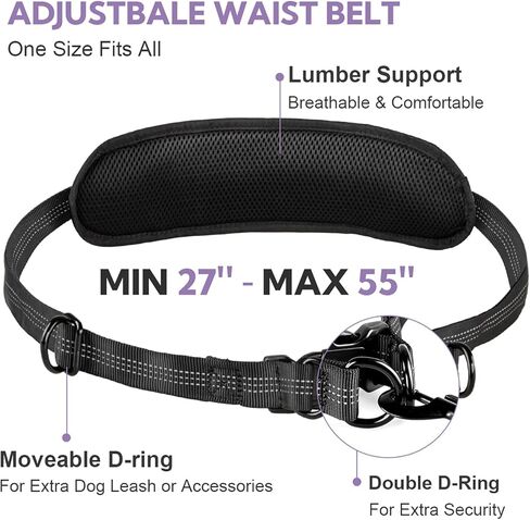 Hands Free Dog Leash with Pouch,Double Leash for Two Dogs in Saudi Arabia