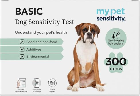 Advanced Test - at-Home Pet Test | 460 Items | Quick Results | Non-Invasive Hair Collection | Comprehensive Food, Environment, Nutrient & Mineral Analysis | All Breeds & Ages in Saudi Arabia