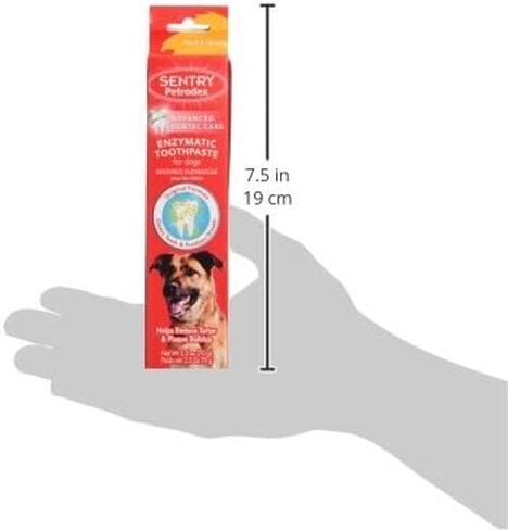 Petrodex Toothpaste for Dogs and Puppies, Cleans Teeth and Fights Bad Breath, Reduces Plaque and Tartar Formation, Enzymatic Toothpaste, Poultry Flavor, 6.2oz in Saudi Arabia