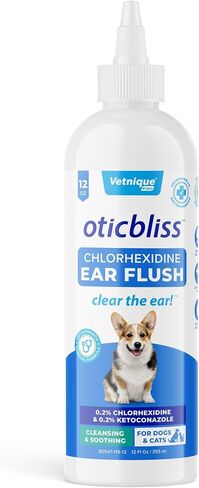 Vetnique Oticbliss Dog Ear Infection Treatment & Ear Cleaner Flush 6oz in Saudi Arabia