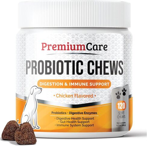 PREMIUM CARE Hemp Calming Chews for Dogs, 9.3 oz (264g), Duck Flavor, Calming Treats for Dogs, Dog Calming Chews, Dog Anxiety Chews, Anti Anxiety Relief, Valerian Root, L-Tryptophan, 120 Soft Chews in Saudi Arabia