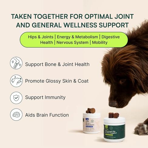 Wuffes Hip and Joint Supplement for Large Breeds and 23-in-1 Multivitamin Bundle in Kuwait