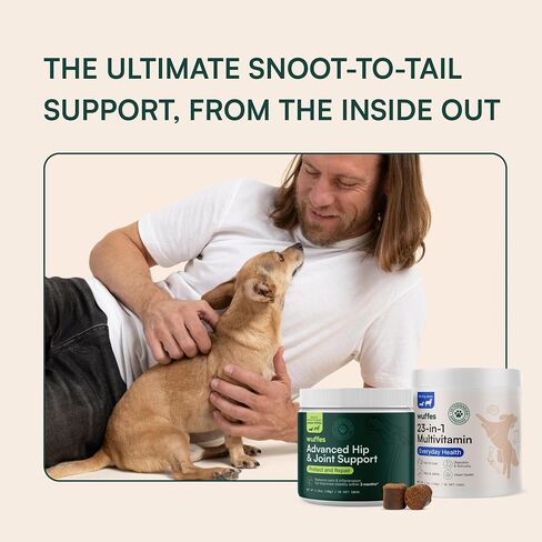 Wuffes Hip and Joint Supplement for Large Breeds and 23-in-1 Multivitamin Bundle in Kuwait