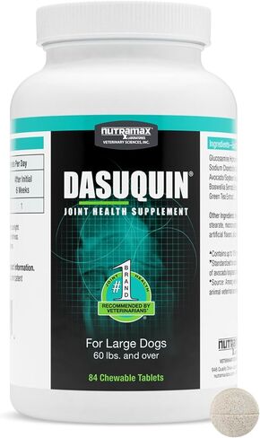 Nutramax Laboratories Dasuquin with MSM Joint Health Supplement for Large Dogs - With Glucosamine, MSM, Chondroitin, ASU, Boswellia Serrata Extract, and Green Tea Extract, 150 Chewable Tablets in Kuwait