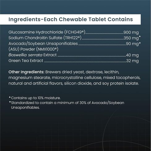 Nutramax Laboratories Dasuquin with MSM Joint Health Supplement for Large Dogs - With Glucosamine, MSM, Chondroitin, ASU, Boswellia Serrata Extract, and Green Tea Extract, 150 Chewable Tablets in Kuwait