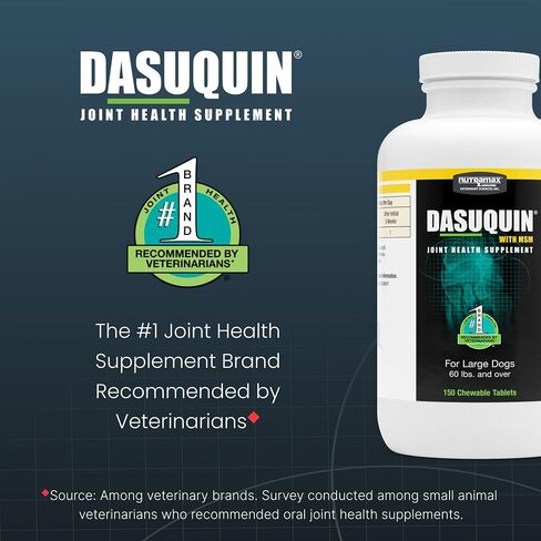 Nutramax Laboratories Dasuquin with MSM Joint Health Supplement for Large Dogs - With Glucosamine, MSM, Chondroitin, ASU, Boswellia Serrata Extract, and Green Tea Extract, 150 Chewable Tablets in Kuwait
