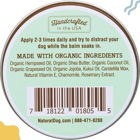 Natural Dog Company Snout Soother Balm (1 oz) for Dry, Cracked Noses, All-Natural, Lick-Safe, Soothing Nose Balm with Moisturizing Butter, Winter Nose Protection Dogs in Saudi Arabia