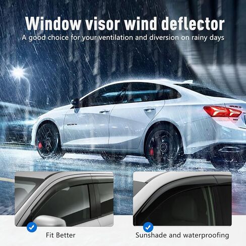 4Pcs Window Visors Vent Deflectors for Acura MDX 2014-2021 Rain Guards Shade in Saudi Arabia