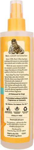 Burt's Bees for Pets Itch Soothing Spray with Honeysuckle, 95% Natural Origin Formulas, Dog Spray for Itchy Dogs, Dog Spray Itchy Skin Relief, 10oz in Saudi Arabia