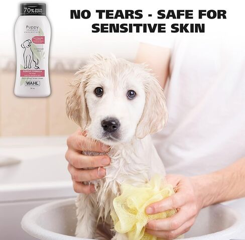 Wahl USA Gentle Puppy Shampoo for Pets – Cornflower & Aloe for Grooming Dirty Dogs - 24 Oz - Model 820002A in Saudi Arabia