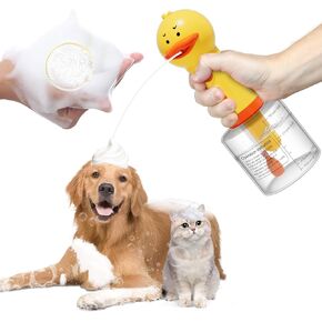 Electric Dog Cleaning Foam Machine Sprayer,Rechargable Soap Dispenser for Dog 1200mAh Ultra Long Standby, 350ML Capacity, IPX7 Waterproof, Deep Cleaning pet Fur,for Bathroom & Kitchen