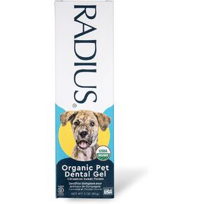 RADIUS USDA Organic Canine Pet Toothpaste 1 Unit, 3 oz, Non Toxic Toothpaste for Dogs, Designed to Clean Teeth and Help Prevent Tartar and Remove Plaque, Xylitol Free