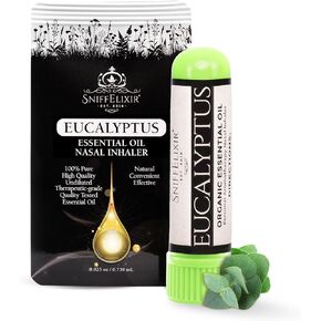 Eucalyptus Inhaler for Adults - 1 Pack Eucalyptus Nasal Inhaler with Essential Oils, Natural Aromatherapy Nasal Stick Inhaler for Breathing, Portable Nasal Inhalers for Aromatherapy Stick in Kuwait
