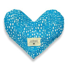 Handmade Heart-Shaped Eye Pillow - Organic Lavender & Flax Seed, Weighted. Hot/Cold Compress - Perfect Holiday Gift, Christmas Gift for Mom & Mothers