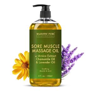 Majestic Pure Fractionated Coconut Oil - Relaxing Massage Oil, Liquid Carrier Oil for Diluting Essential Oils - Skin, Lip, Body & Hair Oil Moisturizer & Softener - 16 fl oz