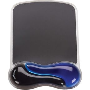 Kensington Duo Gel Mouse Pad with Wrist Rest, Ergonomic Mouse Pad with Wrist Support for Pain Relief, Comfortable Non-Skid Gel Mouse Pad for Computer, Laptop, Office & Home 9.6" x 7.6", Blue K62401AM