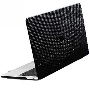 Bling Rhinestone Case Compatible with MacBook Air 13.6 inch M2/M3 (Models: A2681 & A3113)2022/2024 Release,Glitter Sparkle Diamond Case Fashion Luxury Shiny Crystal Hard Shell for Women Girls
